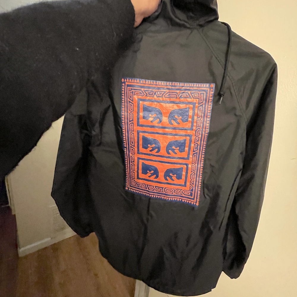 Obey worldwide wind breaker size extra small